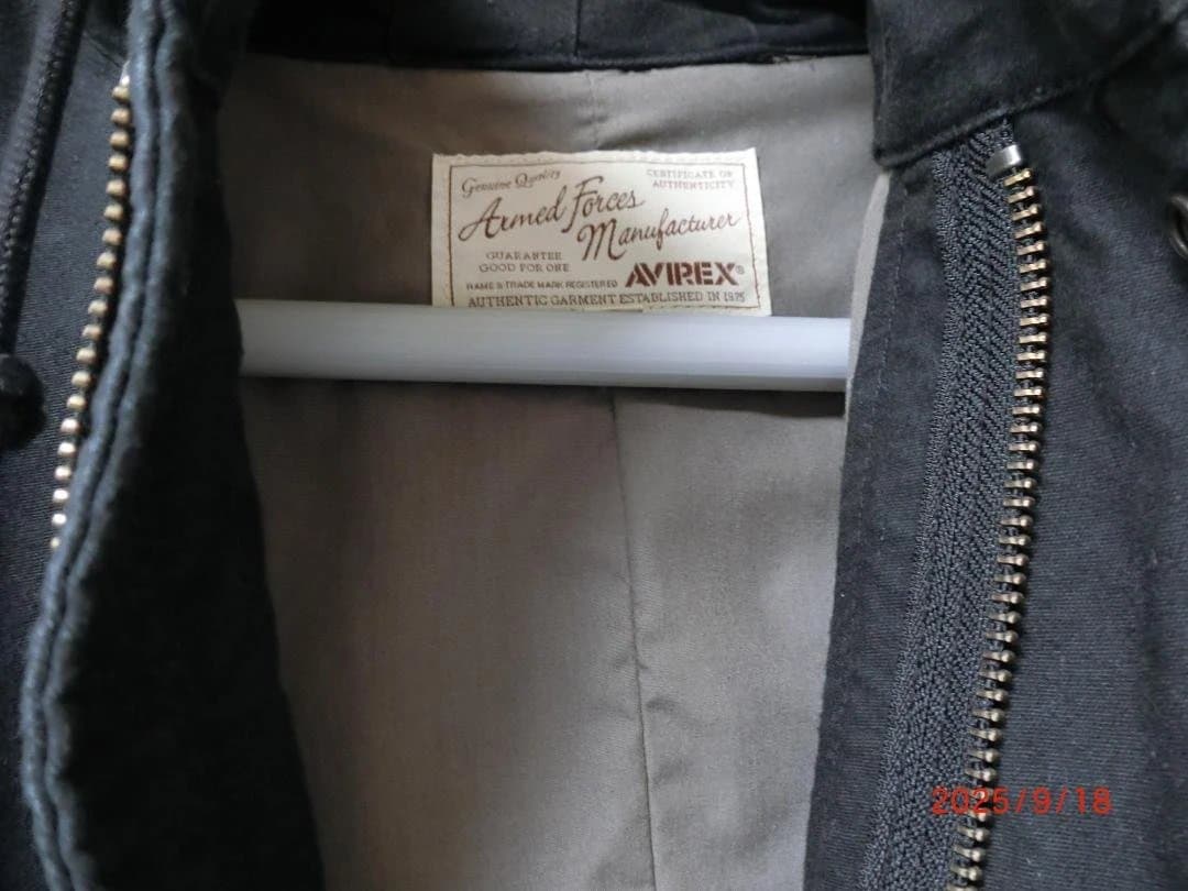 本日２３時まで専用です超レアAVIREX ブラックヘビーウエイト モッズコート