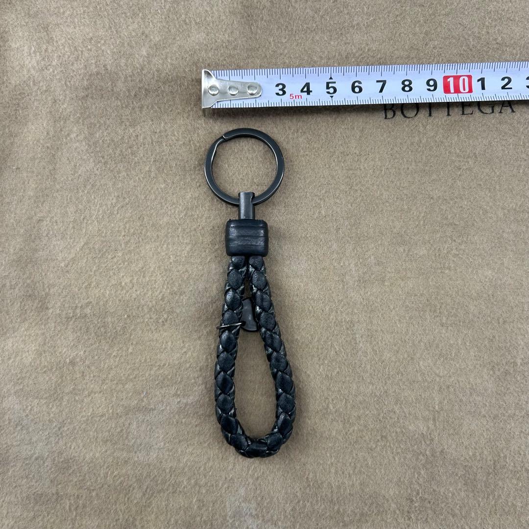 ✨希少✨ボッテガヴェネタ　キーリング　イントレチャート　パイソン　ブラック