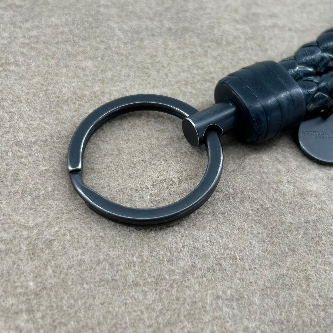 ✨希少✨ボッテガヴェネタ　キーリング　イントレチャート　パイソン　ブラック