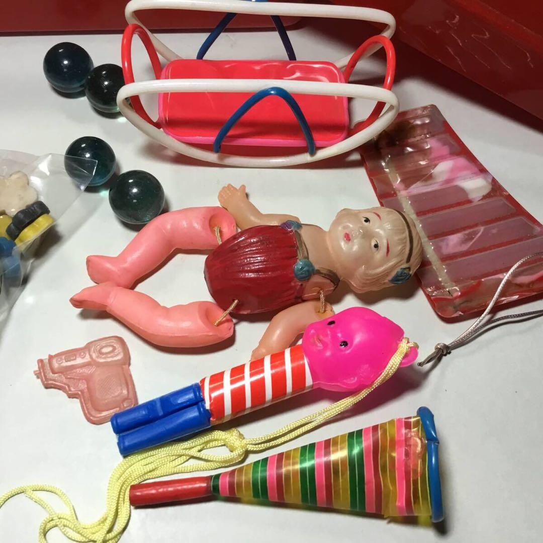 ヴィンテージ◆駄菓子屋セット①◆セルロイド人形 アンティーク 昭和レトロ