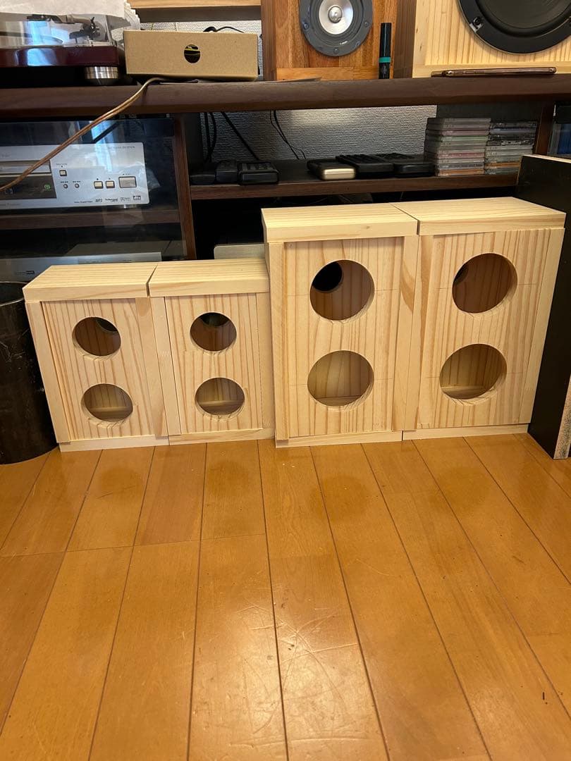 自作スピーカー ピエゾツイーター搭載2WAY密閉型スピーカー