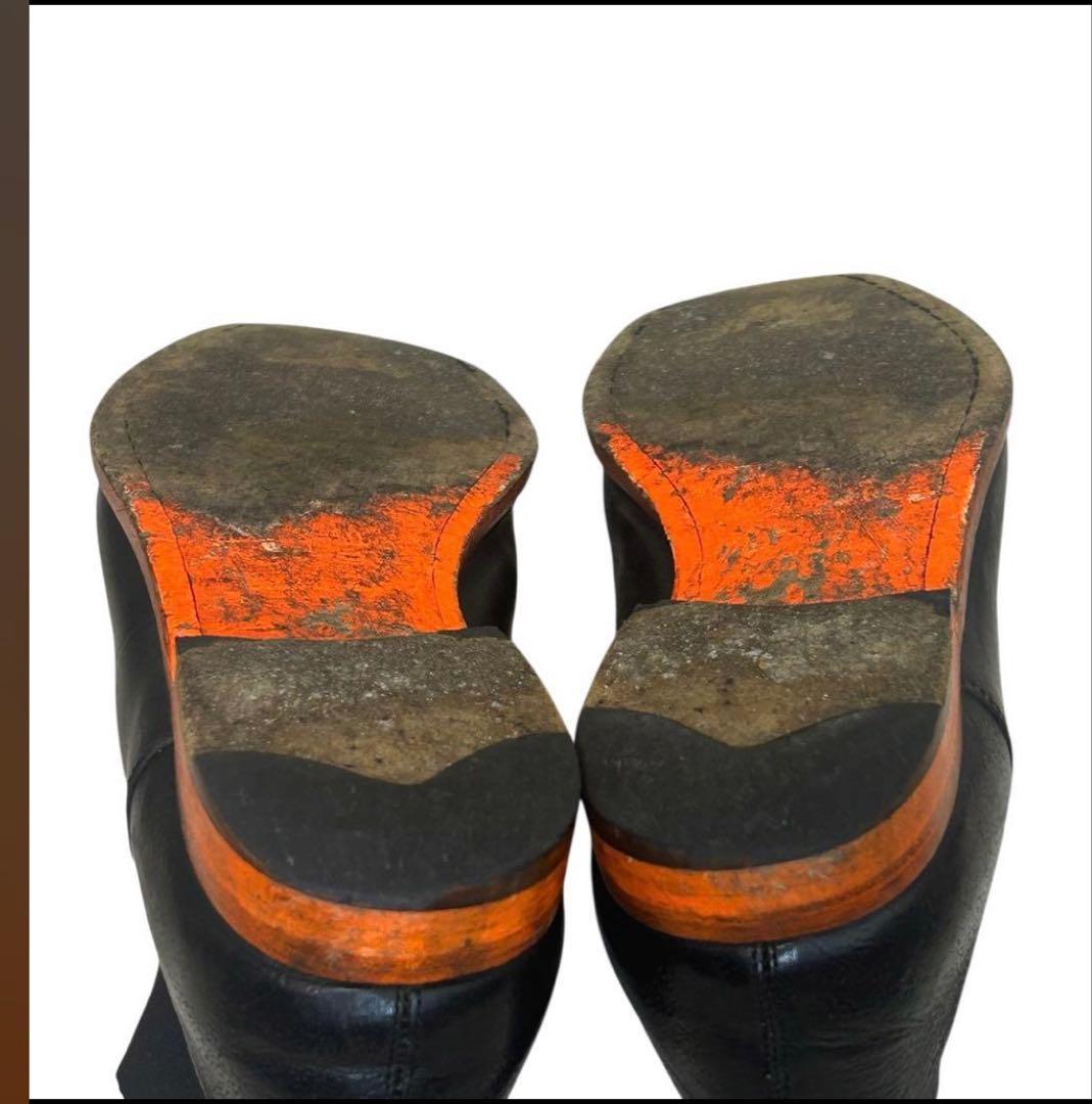 美品 ポールスミス レザーチェルシーブーツ ブラック24.5