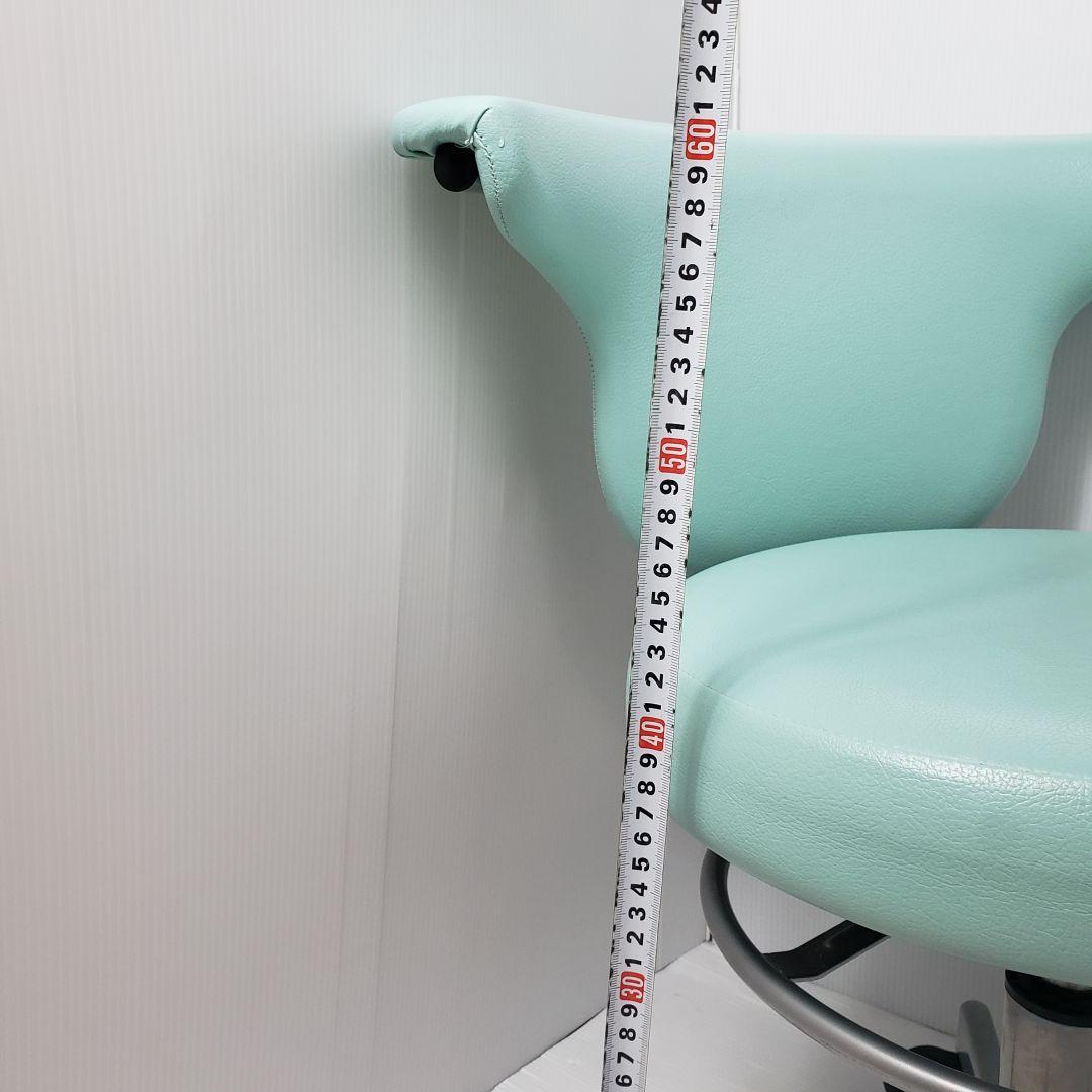 ①病院ドクター用丸椅子　藤沢工業　ACS700LBL　オフィースチェア　送料込み