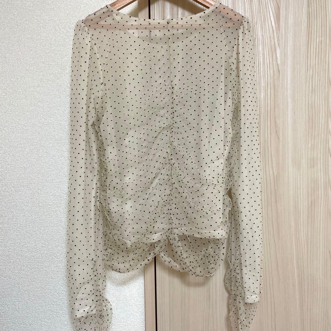 CAPRICIEUX LE'MAGE フロッキードットブラウス