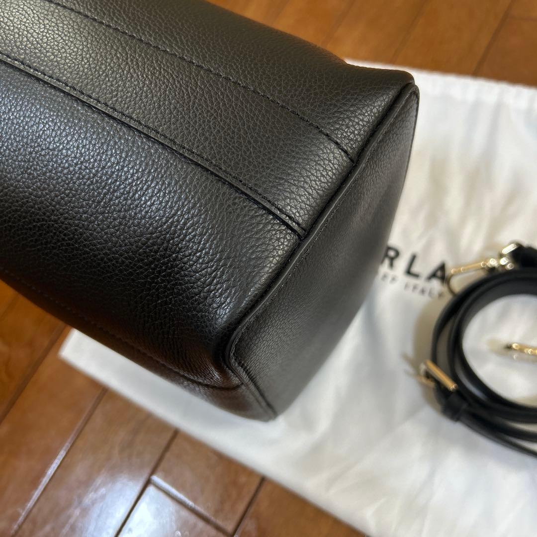 【新品】FURLA コスタンザ 巾着 2way ショルダーバッグ ブラック黒