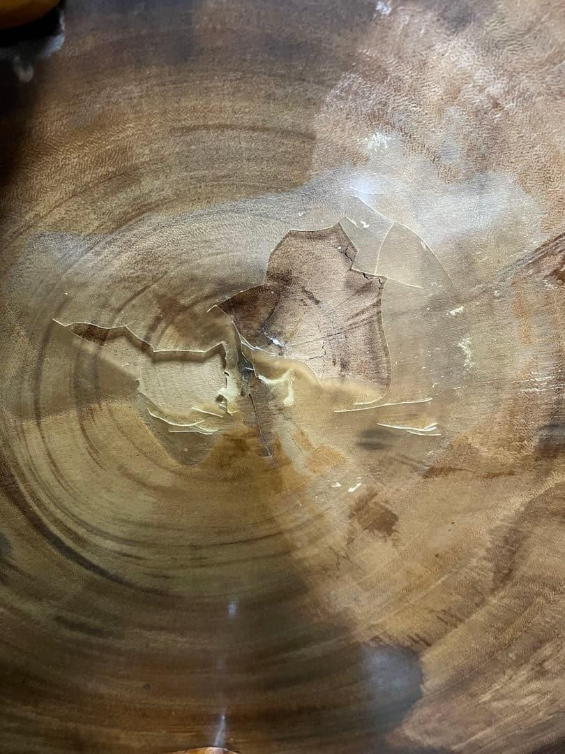 一枚板　年輪　ローテーブル