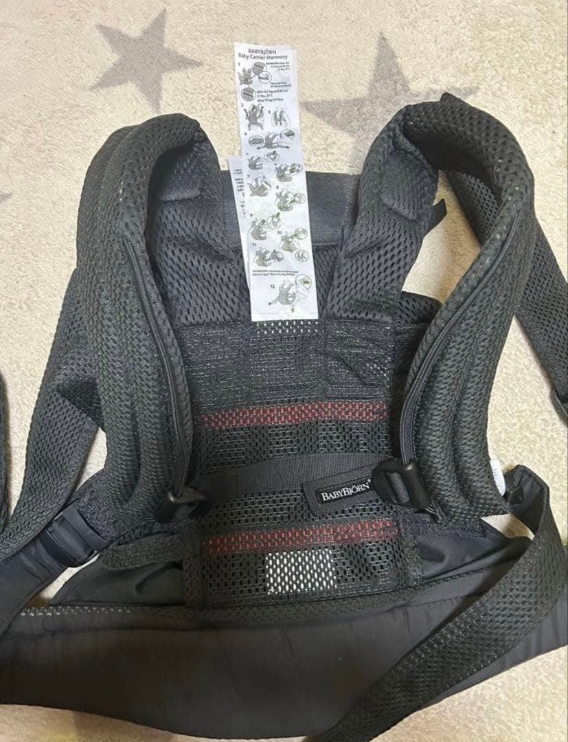 美品　ベビービョルン抱っこ紐 ブラック ハーモニー