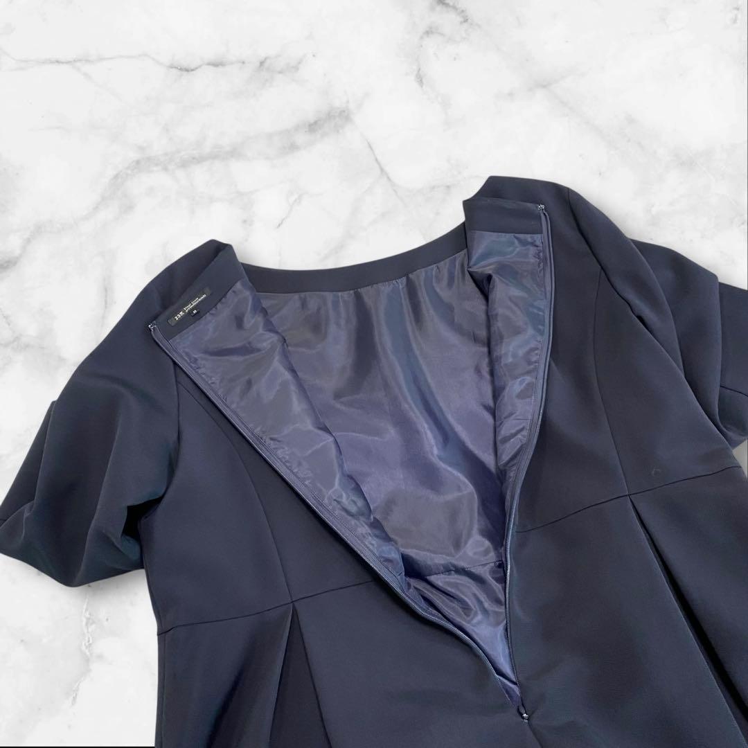 23区　VERYコラボ　クラッシータックワンピース　濃紺　大きいサイズ　50