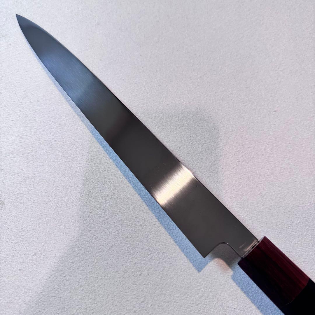 270mm 柳刃包丁 鏡面　黒檀紫檀八角柄 刺身包丁 全鋼 和包丁