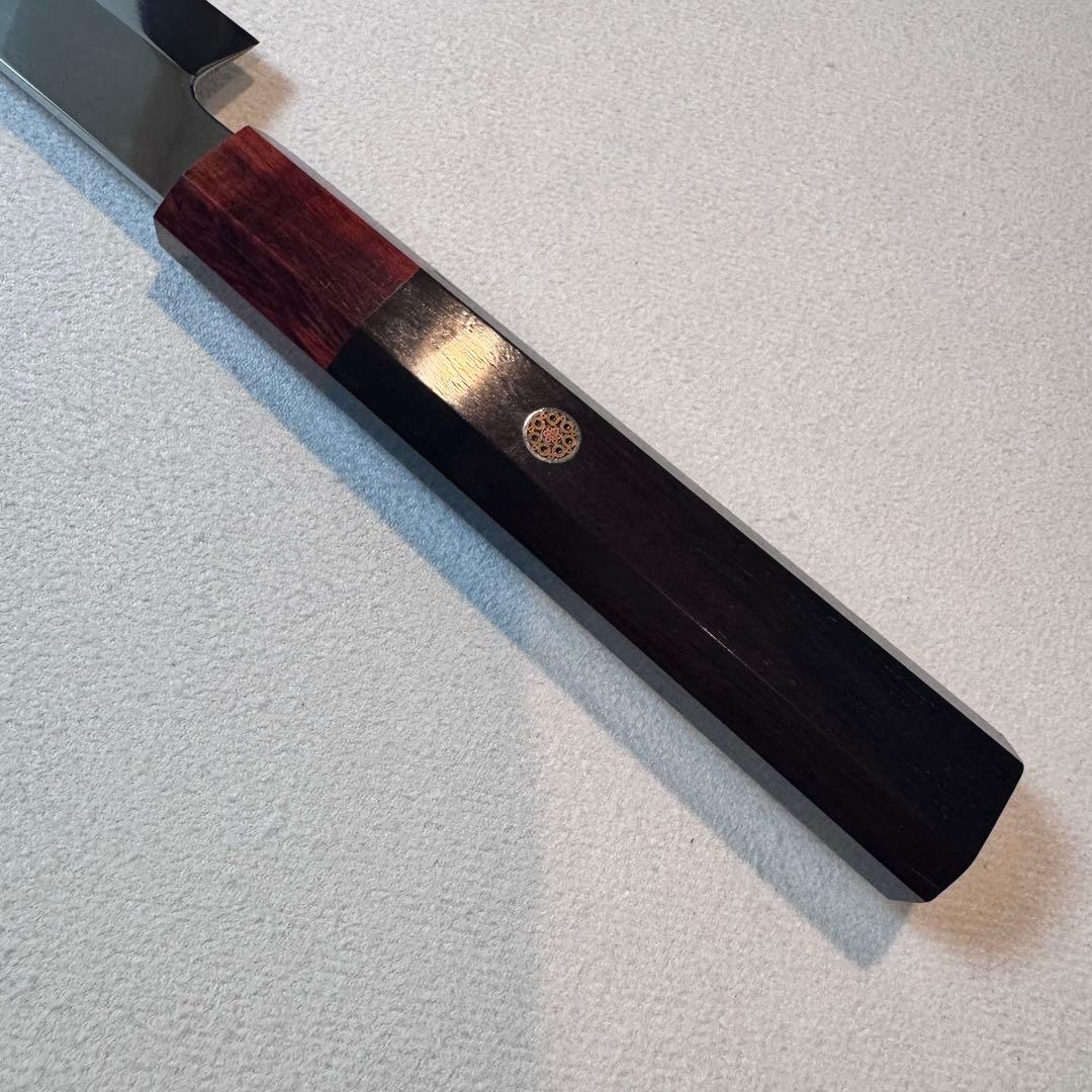 270mm 柳刃包丁 鏡面　黒檀紫檀八角柄 刺身包丁 全鋼 和包丁