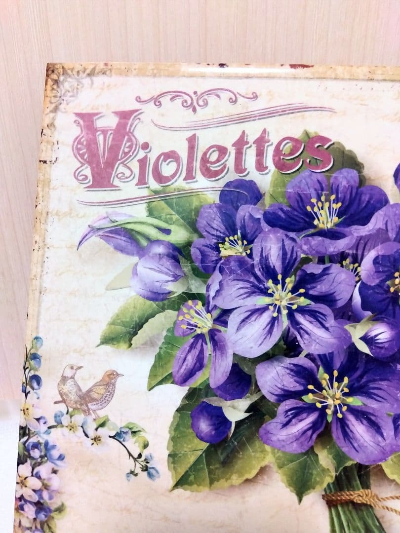 フランス Tourrettes−sur−Loup スミレ村 陶板画 タイル画