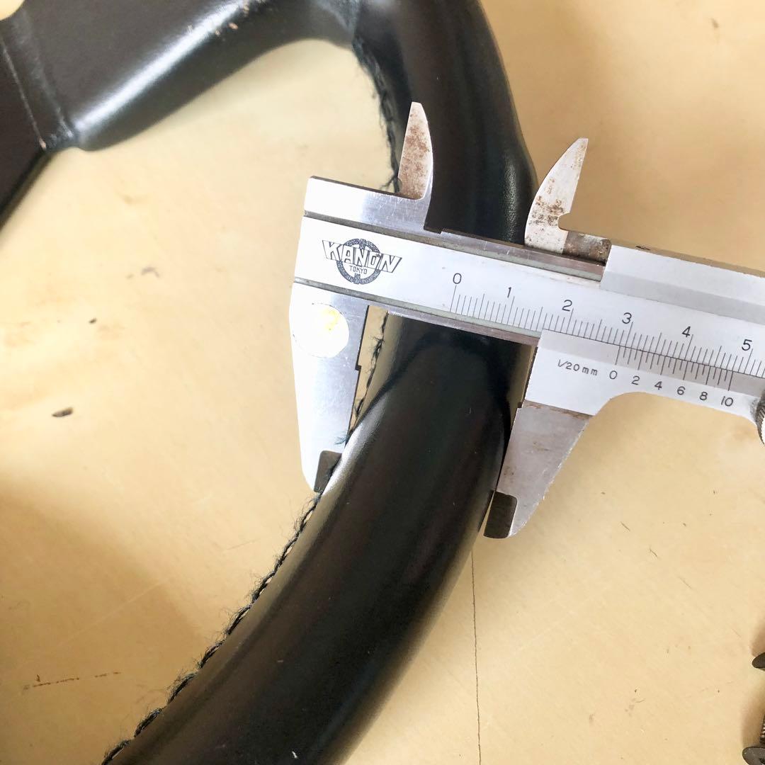 personal ステアリング 革巻き 35Φ ホーンボタン付