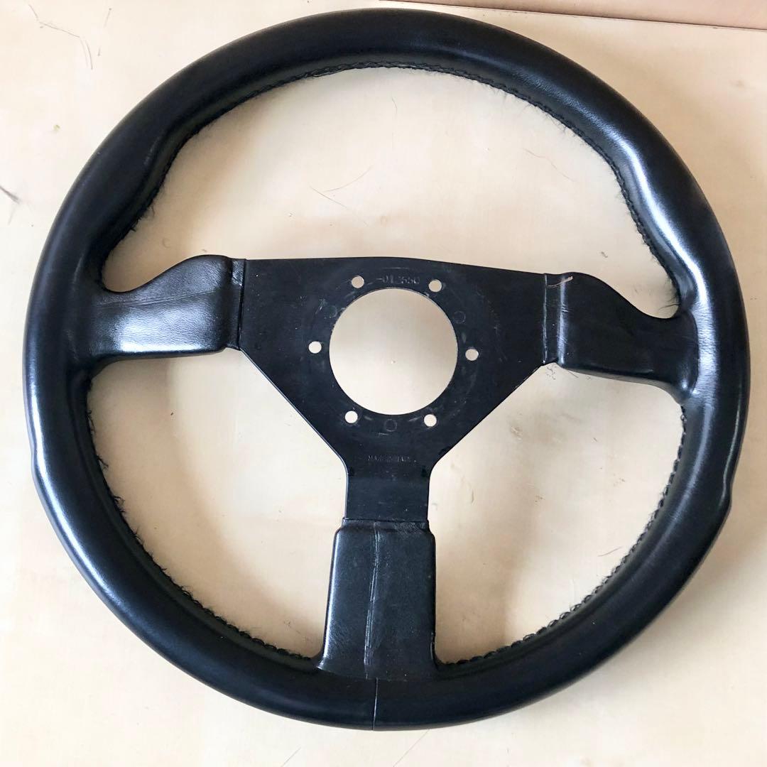 personal ステアリング 革巻き 35Φ ホーンボタン付