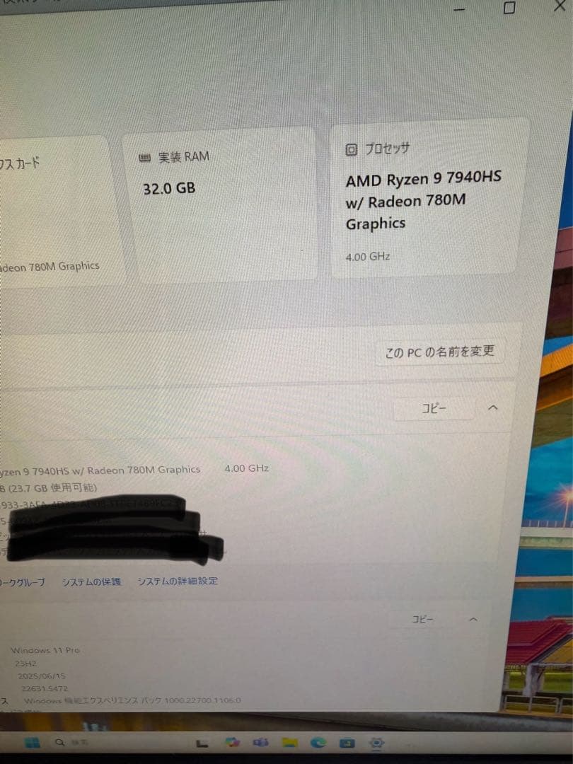 ミニPC GMKtec Mini PC AMD Ryzen9 7940HS 32GB 1T