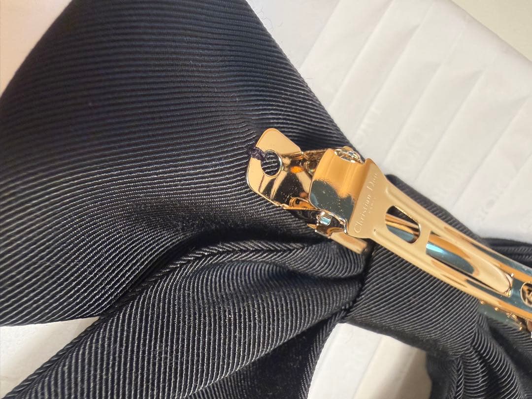 Dior Twist リボンバレッタ　未使用品