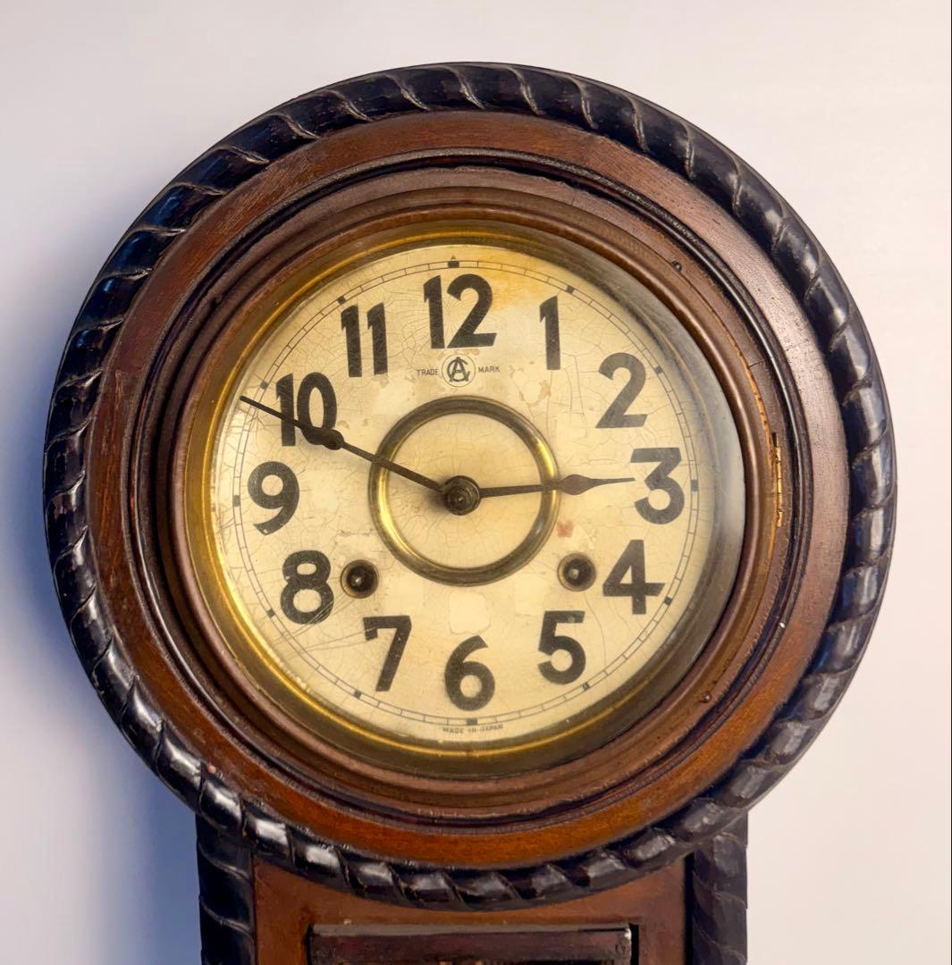 希少 AICHI TOKEI 愛知時計 アンティーク ゼンマイ式 レトロ