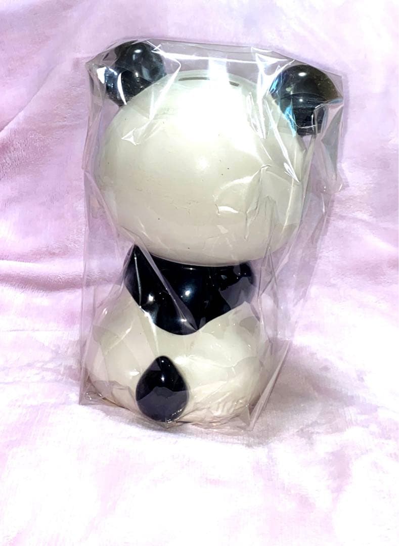 昭和レトロ RUNE パンダ 置物 陶器製 貯金箱 内藤ルネ