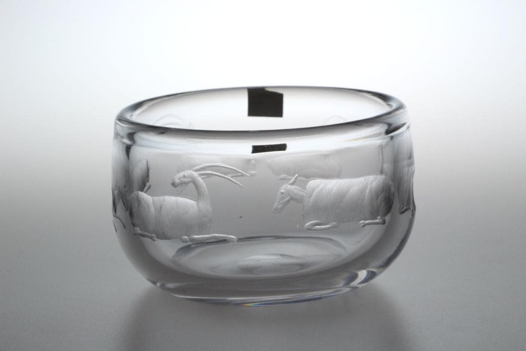 Erik Hoglund エリックホグラン クリスタルガラス ボウル ヤギ