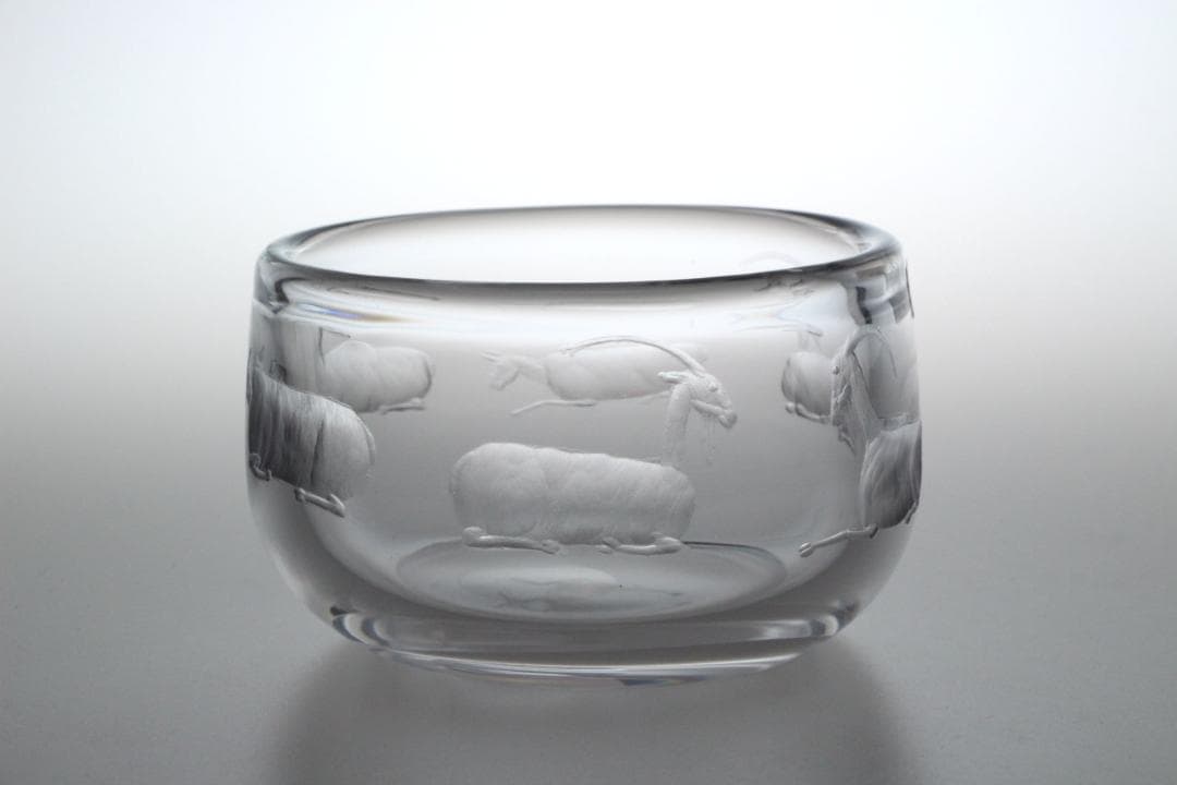Erik Hoglund エリックホグラン クリスタルガラス ボウル ヤギ