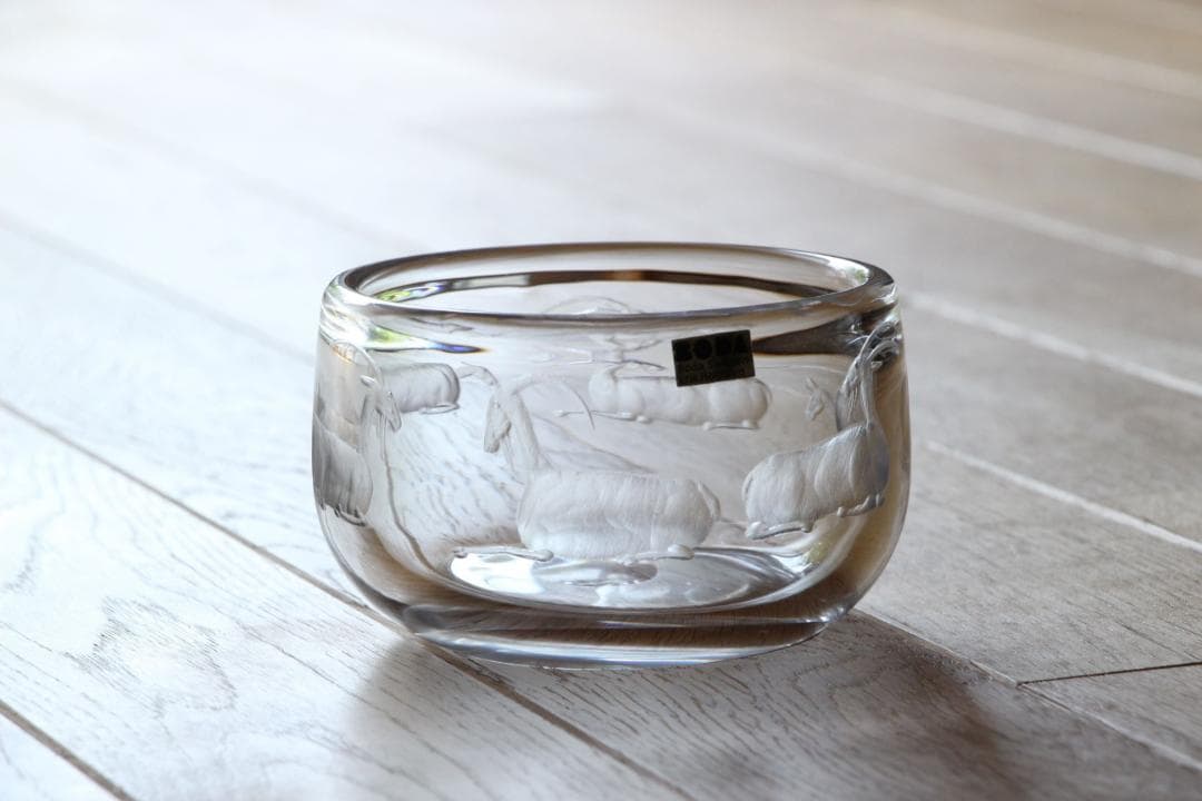 Erik Hoglund エリックホグラン クリスタルガラス ボウル ヤギ