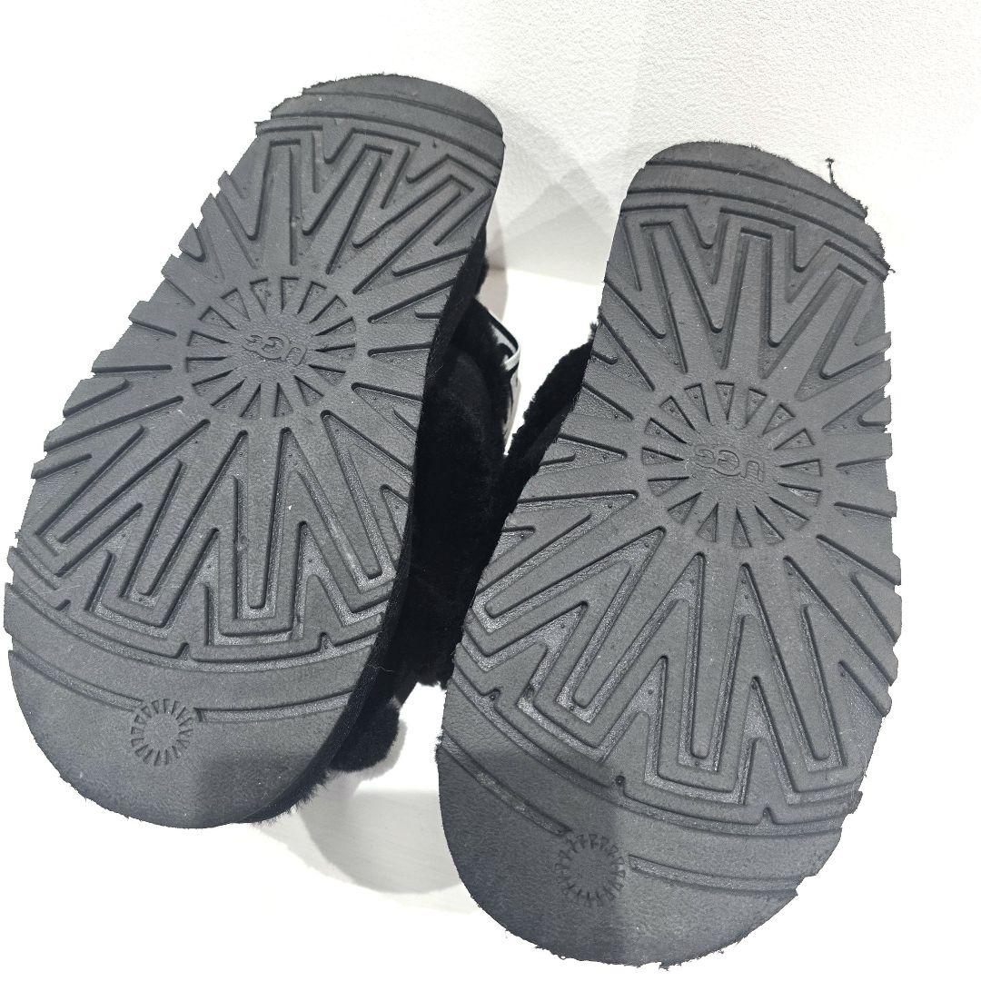 UGG アグ ファーサンダル ディスコ クロス スライド 厚底サンダル 22cm