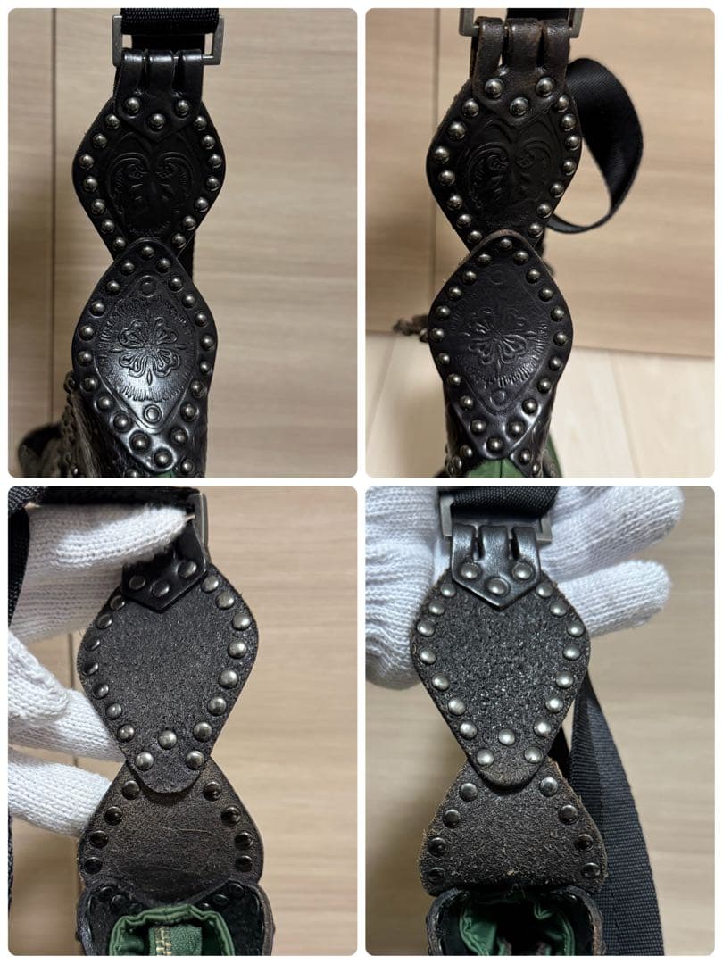 【美品】DIESEL ディーゼル ショルダーバッグ スタッズ アーカイブ Y2K