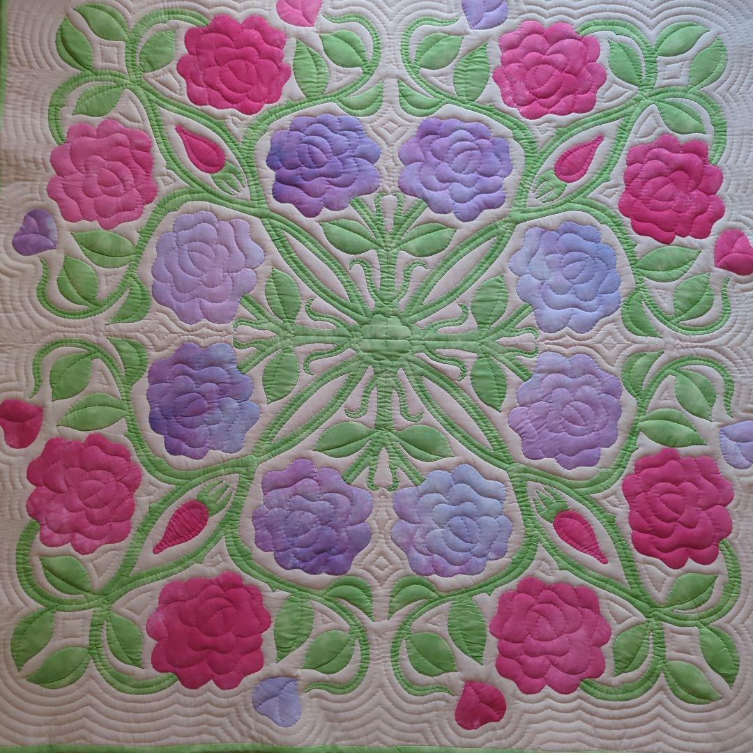 ハワイアンキルトタペストリー　Jin