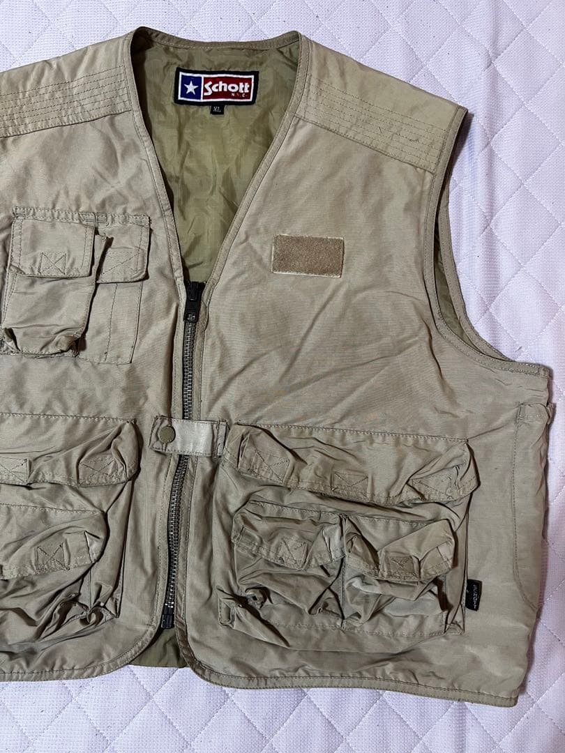 schott ショット　ビンテージ　フィッシングベスト　希少　激レア　USA