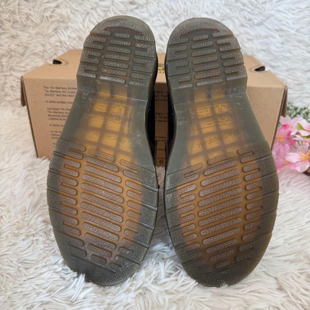 Dr.Martens バーガンディ タッセル付きレザー ローファー UK3