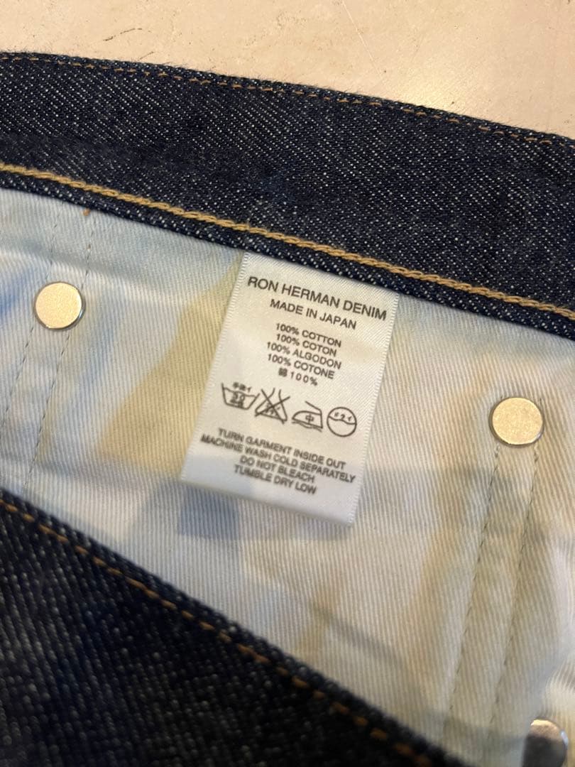 【超美品】Ron Herman ロンハーマンデニム リジッド セルビッジ W34