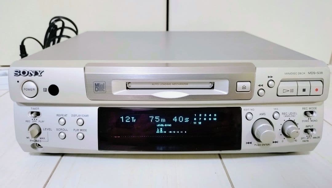 【希少】SONY ソニー MDデッキ MDS-S38 MD☆