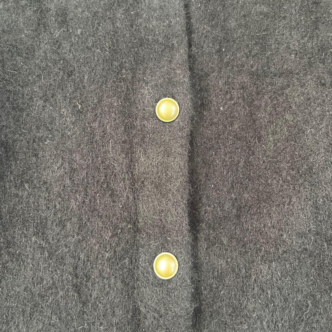 ガリャルダガランテ 2wayショートカーディガン クロップド 金ボタン シャギー