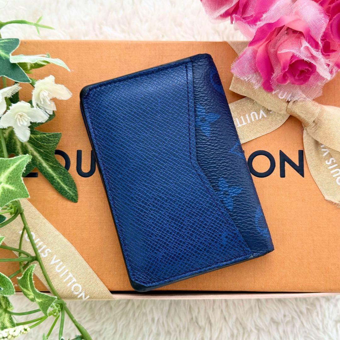 ✨美品 現行IC内蔵✨ルイヴィトン タイガラマ カード入れ 名刺入れ ブルー
