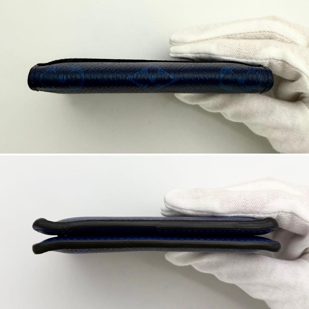 ✨美品 現行IC内蔵✨ルイヴィトン タイガラマ カード入れ 名刺入れ ブルー