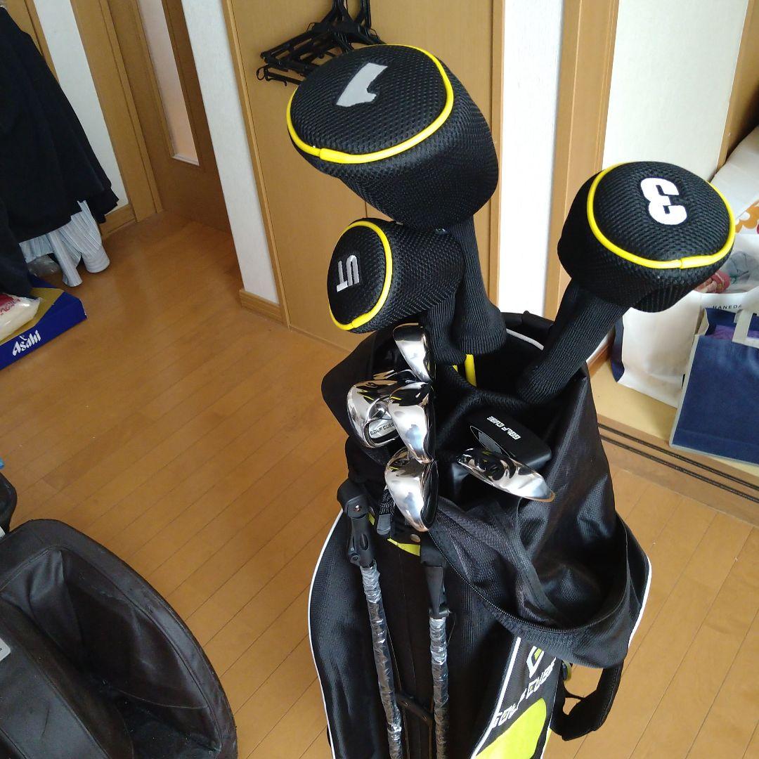 GOLF CUBE ゴルフバッグ+ クラブ１０本+新品ゴルフボール３ダース付