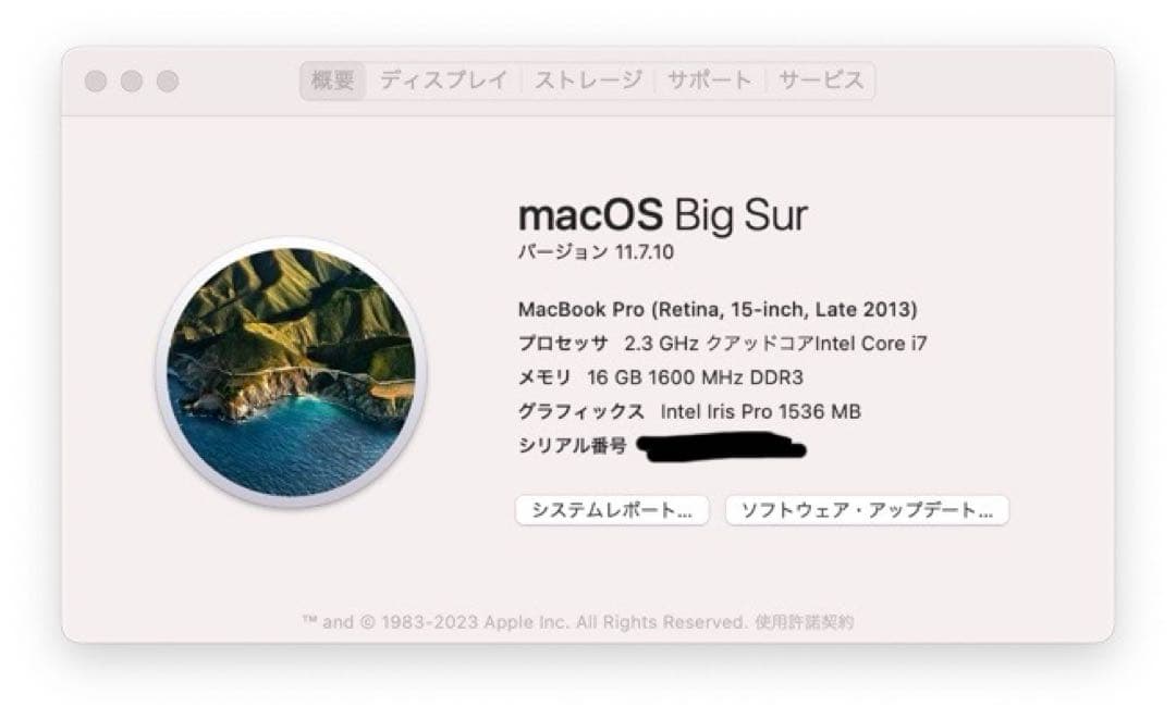 【Apple】MacBookPro 15インチ【動作確認済・箱付】