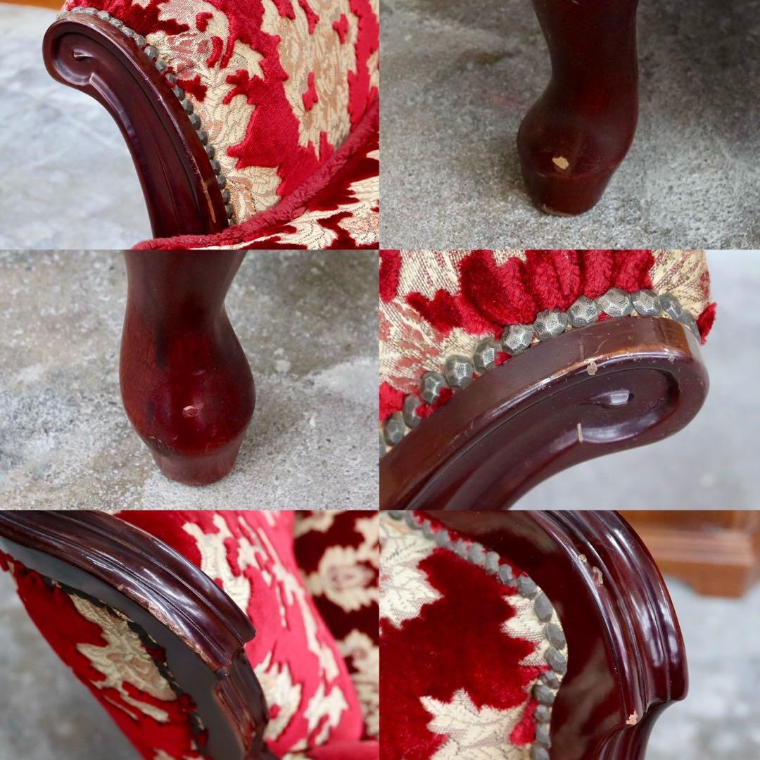 GMIH14A○イタリア製 金華山織 アームチェア 椅子 1人掛けソファ シング