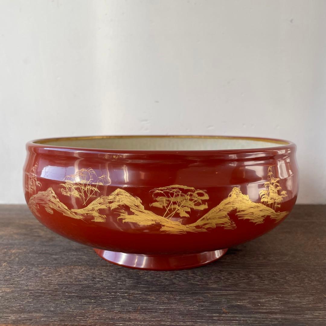 加藤五山　五山造　鉢　真珠釉陶漆　五山窯　瀬戸　共箱付き　26.1.16−2