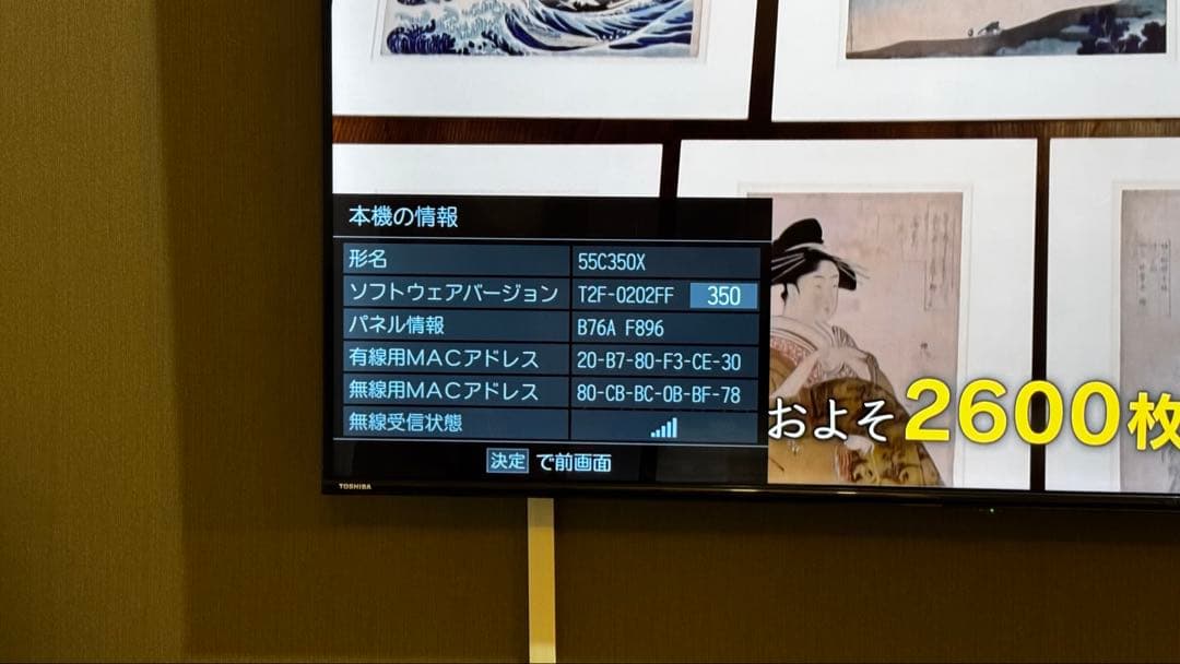 フ*ー様 TOSHIBA REGZA 液晶テレビ 55C350X