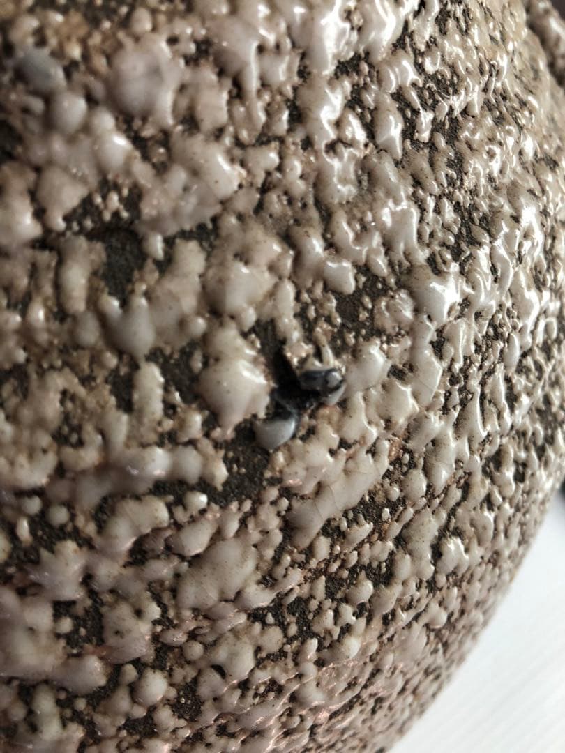 大きなつぼ　剣山　花瓶 壺 花器 花入 骨董品 骨董 茶道具 信楽焼？ 陶器壺