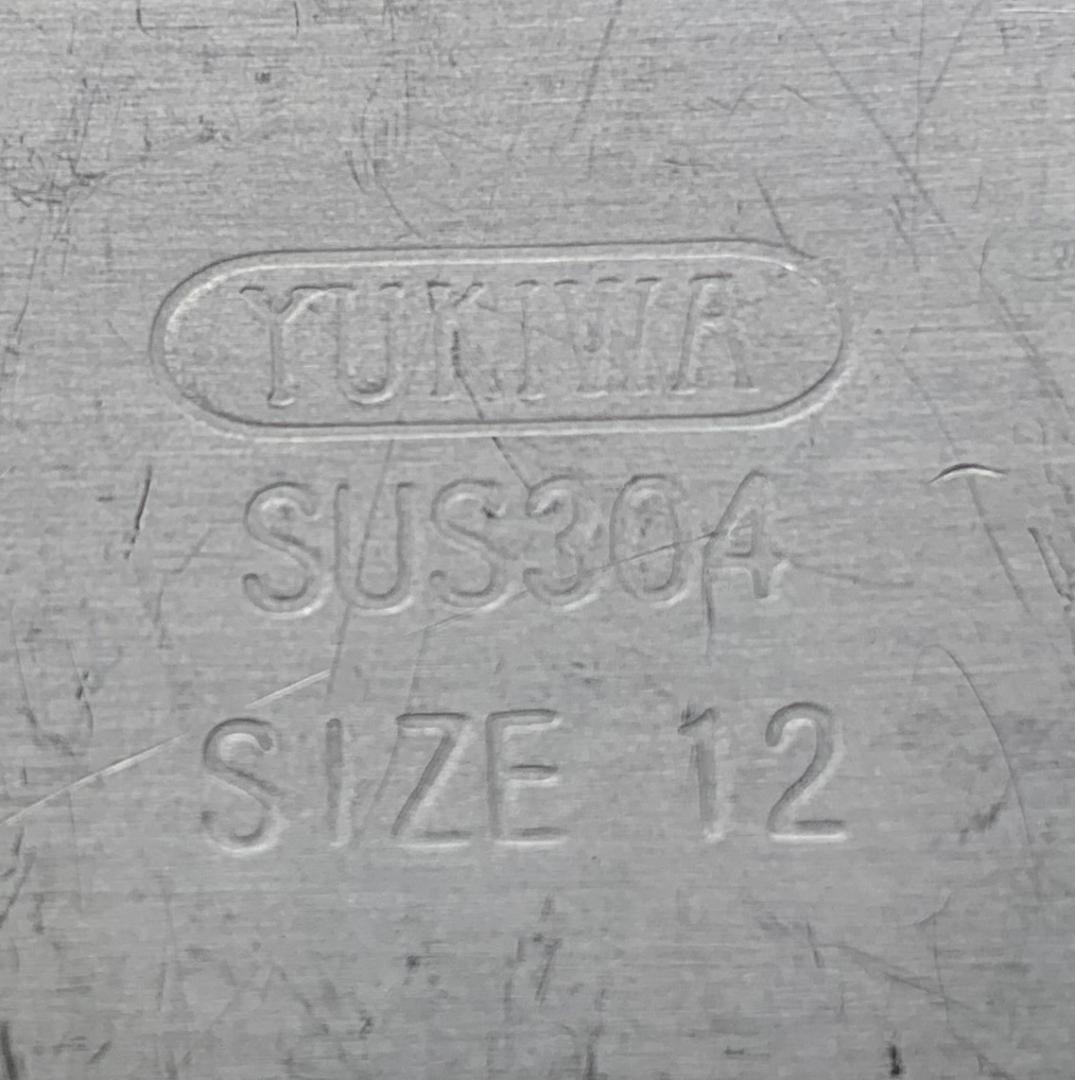 ユキワ 18-8ステンレス 角深型キッチンポット 5個セット 手・目盛・蓋付 ③