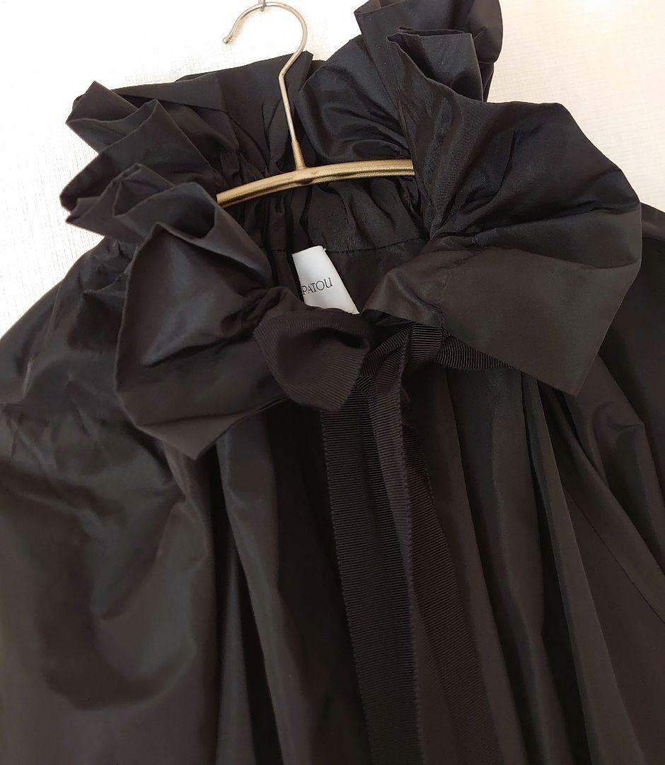 PATOU パトゥ/ドローストリングス　ラッフルフリル　ブラウス ギャザー