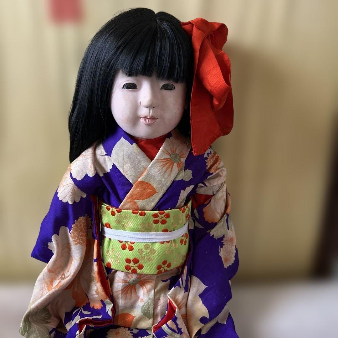 市松人形 戦前　約100年前　大型73センチ ☆最終価格☆