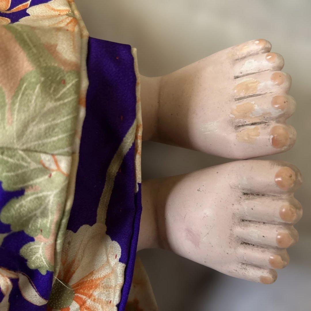 市松人形 戦前　約100年前　大型73センチ ☆最終価格☆