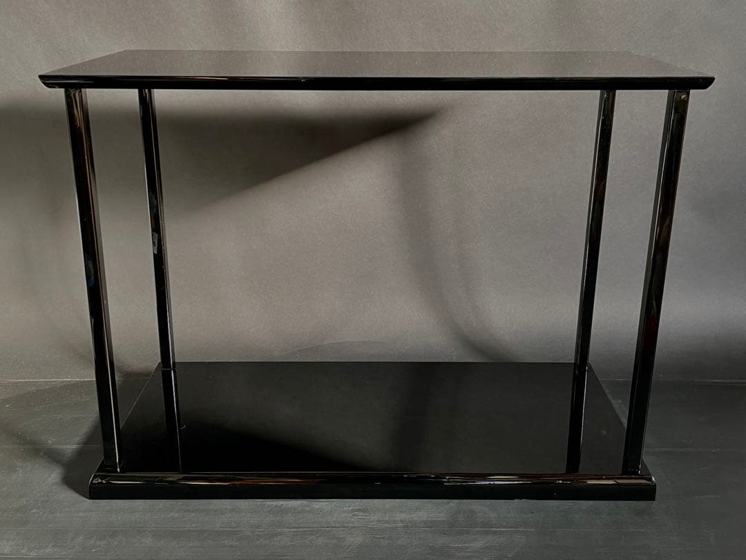 【美品】「母」輪島塗 真台子 塗師 吉端 峰彩 共箱 栞 茶道具 （Fい）