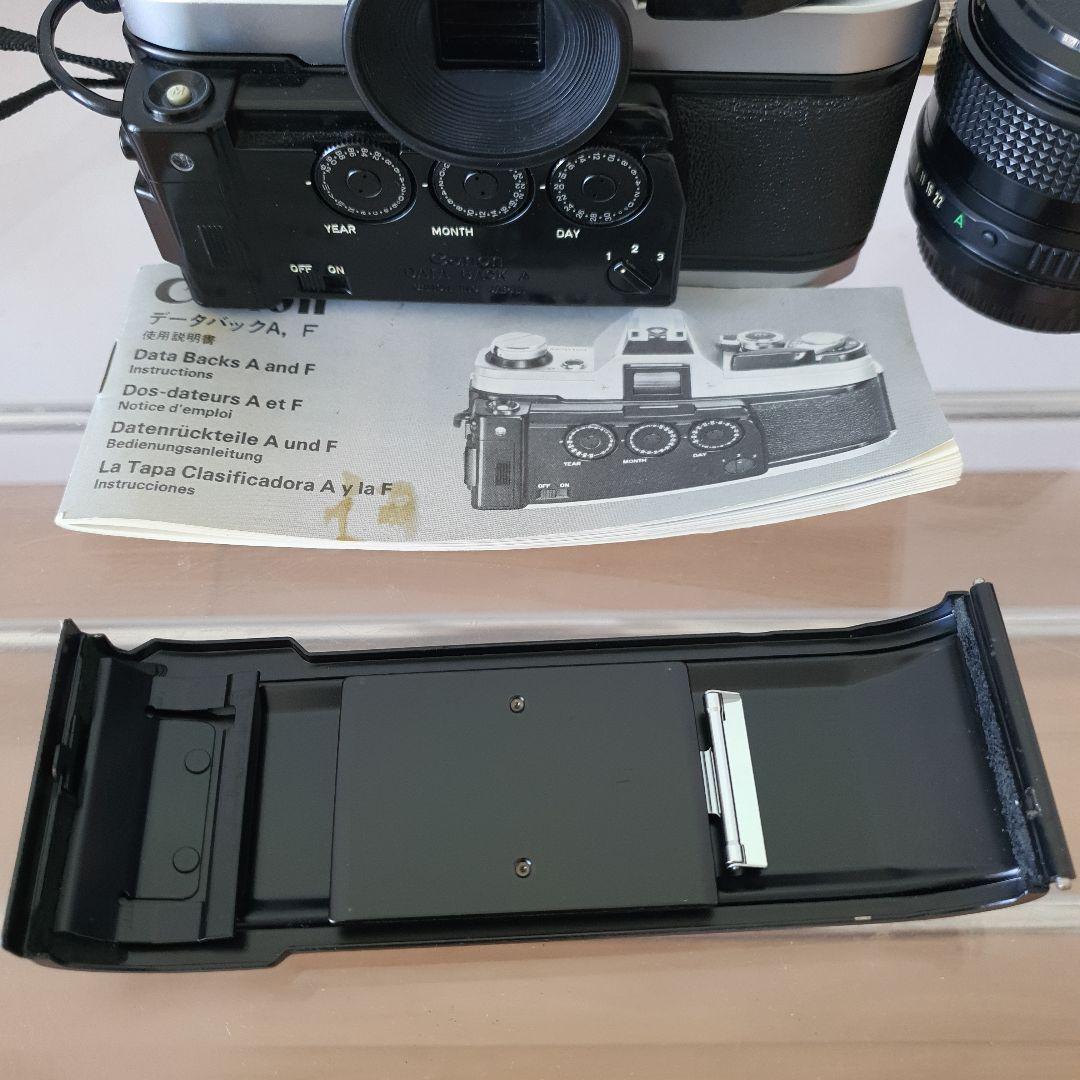 キャノン AE-1 FD 50mm F 1.4 スピードライト データバックA