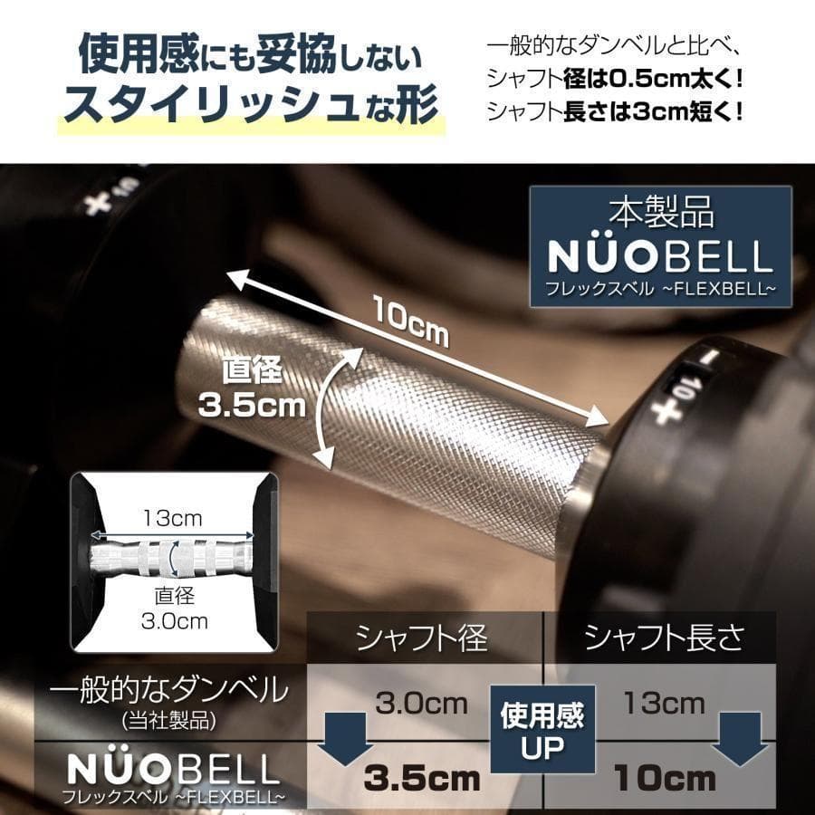 フレックスベル32kg 単品 NUO 正規代理店 可変式ダンベル 筋トレ1445