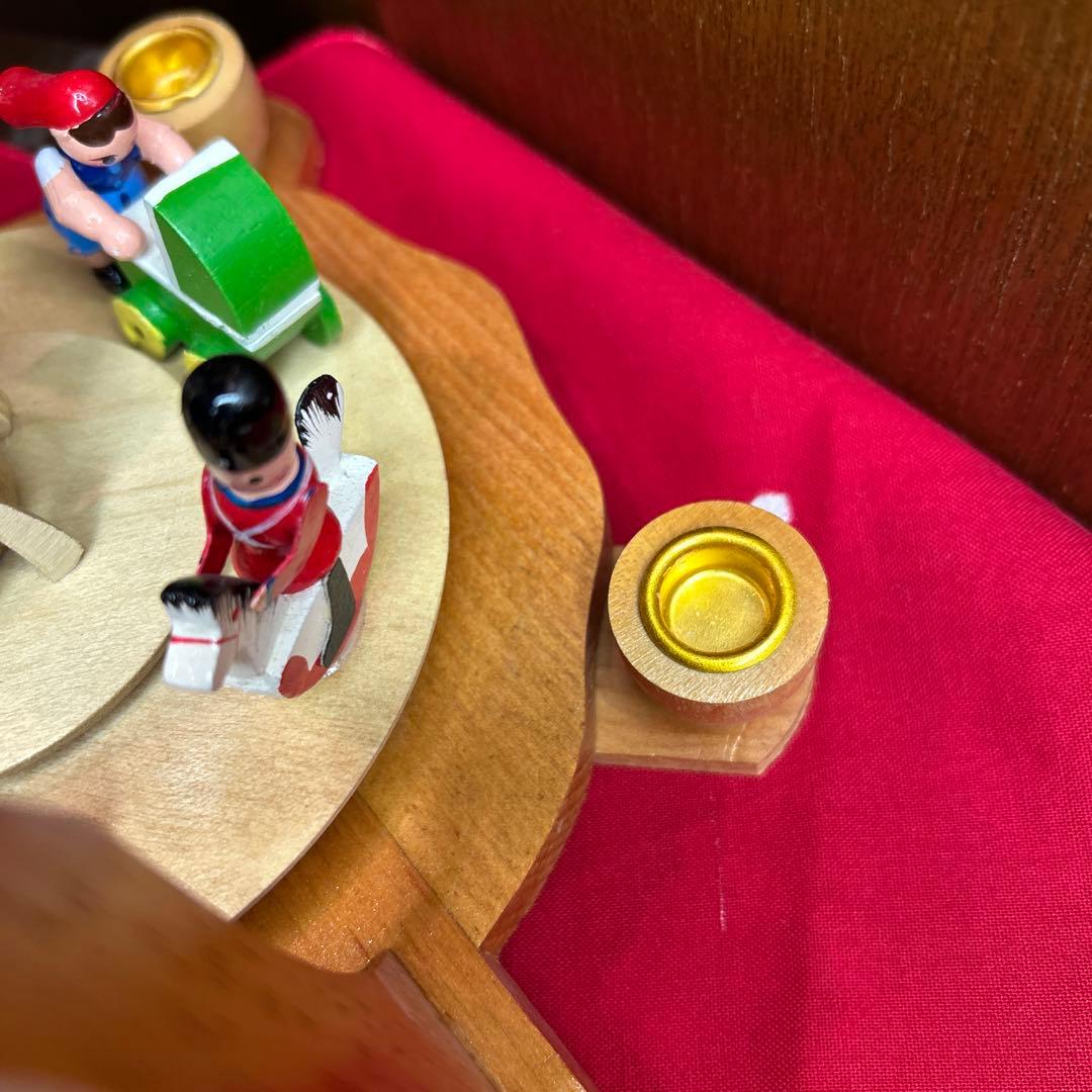 未使用ドイツザイフェン キャンドルウィンドミル/クリスマスピラミッド 箱付