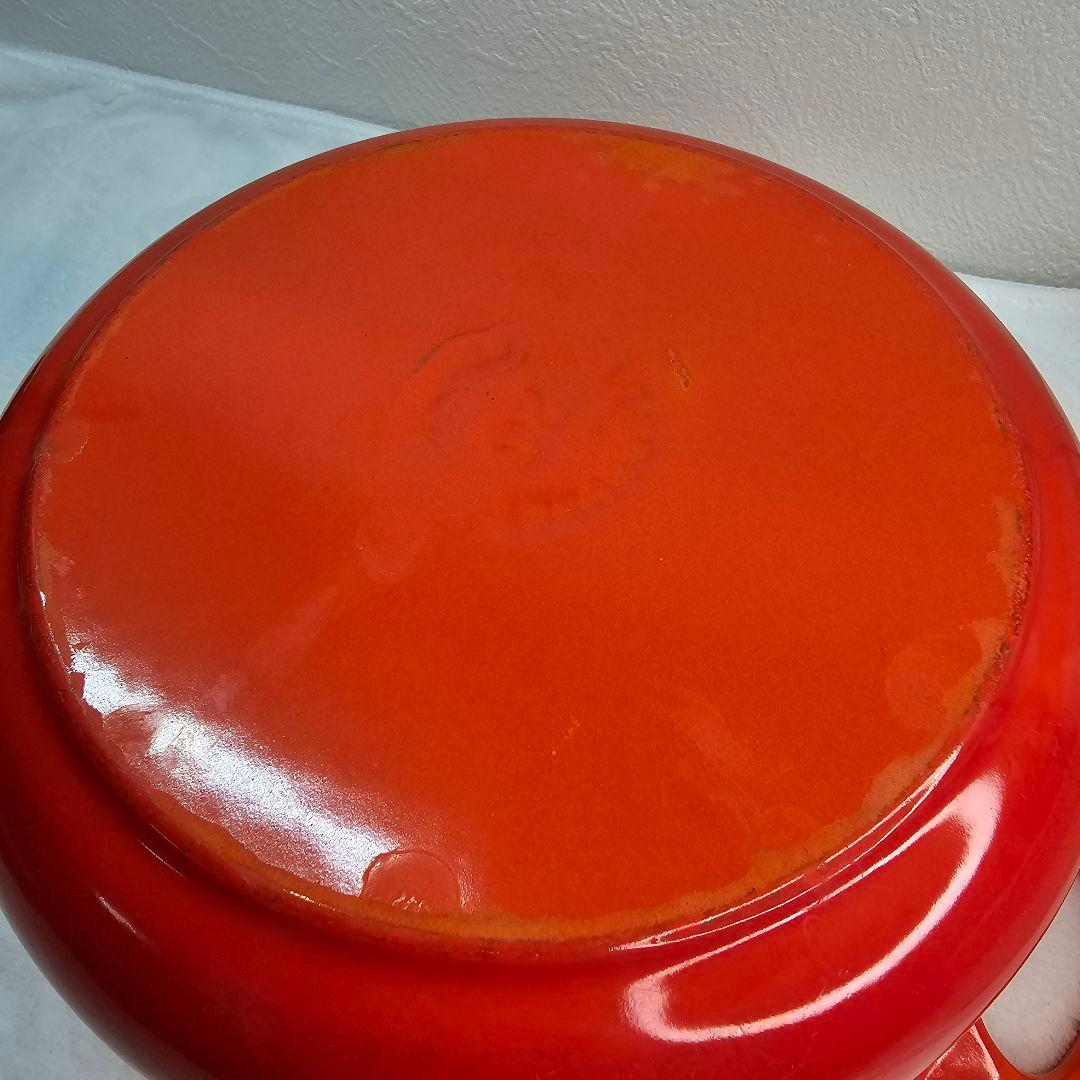 LE CREUSET ル・クルーゼ 両手鍋 20CM オレンジ