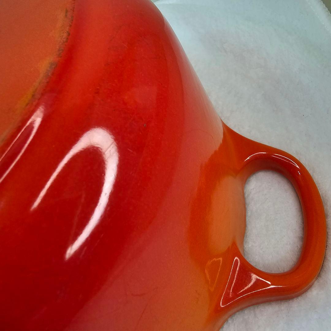 LE CREUSET ル・クルーゼ 両手鍋 20CM オレンジ